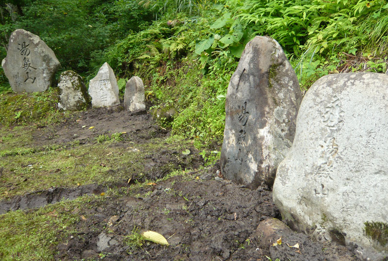 田麦俣石碑群の写真